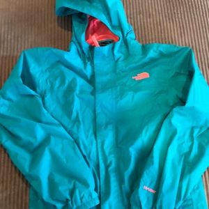 Girls size large north face rain jacket